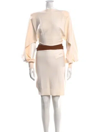 Pre-owned Louis Vuitton 2019 Knee-length Dress W/ Tags In Neutral