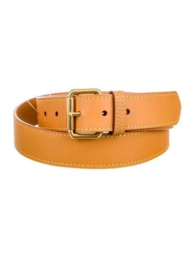 Pre-owned Louis Vuitton 2019 Leather Belt In Neutral