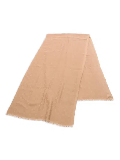 Pre-owned Louis Vuitton 2019's Logo-pattern Scarf In Neutral