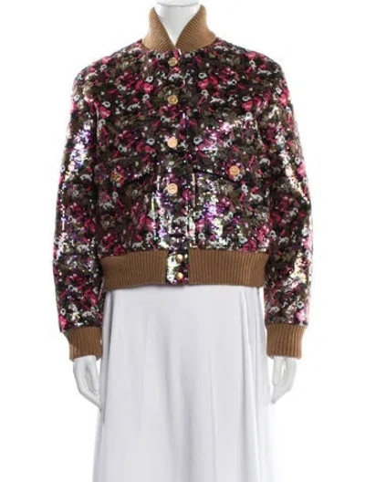 Pre-owned Louis Vuitton 2019  Sequin Bomber Jacket Evening Jacket In Multi