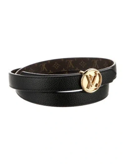 Pre-owned Louis Vuitton 2019 Lv Monogram Belt In Brown