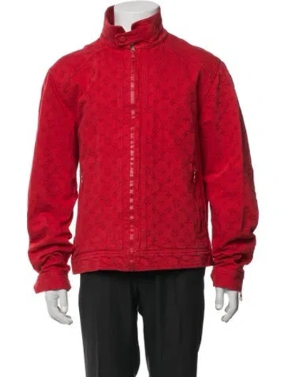 Pre-owned Louis Vuitton 2019 Lv Monogram Jacket In Red