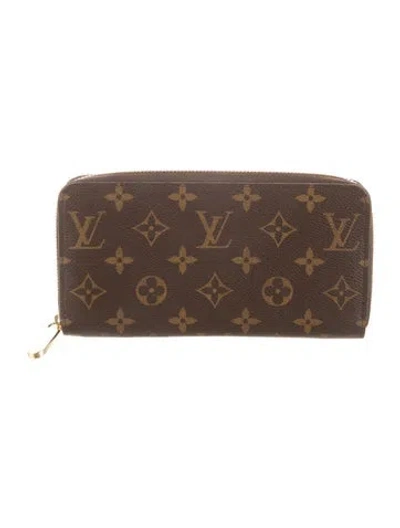 Pre-owned Louis Vuitton 2019 Lv Monogram Zippy Wallet In Brown