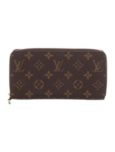 Pre-owned Louis Vuitton 2019 Lv Monogram Zippy Wallet In Brown