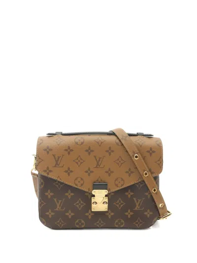 Pre-owned Louis Vuitton 2019 Metis Monogram Reverse Handbag