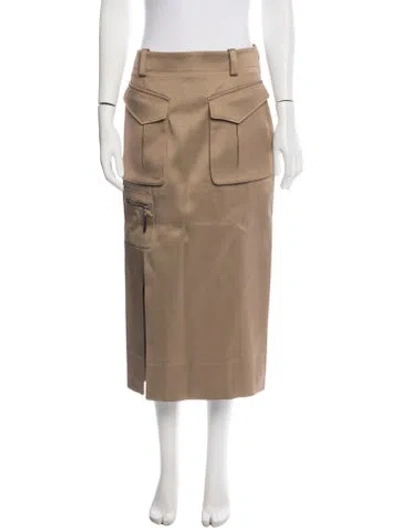 Pre-owned Louis Vuitton 2019 Midi Length Skirt In Neutrals