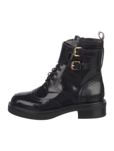 Pre-owned Louis Vuitton 2019 Midtown Combat Boots In Black