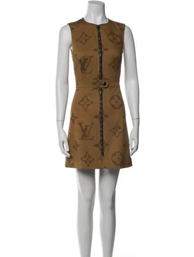 Pre-owned Louis Vuitton 2019 Mini Dress In Neutrals
