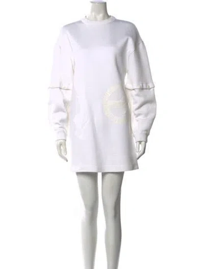 Pre-owned Louis Vuitton 2019 Mini Dress In White