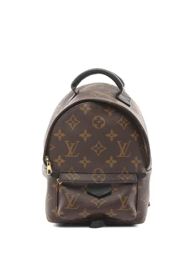 Pre-owned Louis Vuitton 2019 Mini Palm Springs Backpack In Brown