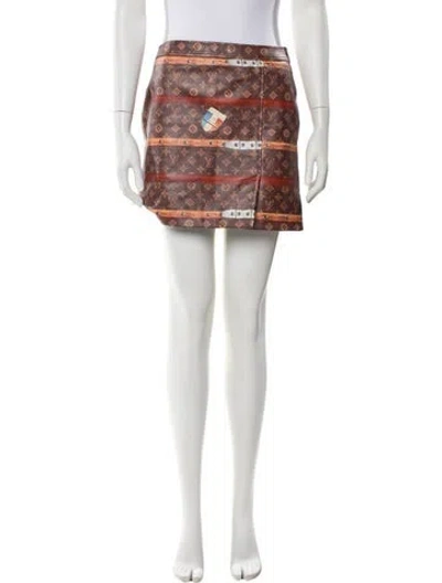 Pre-owned Louis Vuitton 2019 Mini Skirt In Brown