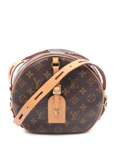 Pre-owned Louis Vuitton 2019 Monogram Boite Chapeaux Souple Mm Crossbody Bag In Brown
