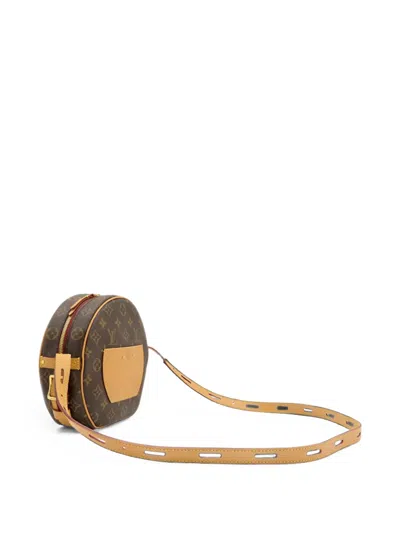 Pre-owned Louis Vuitton 2019 Monogram Boite Chapeaux Souple Mm Crossbody Bag In Brown