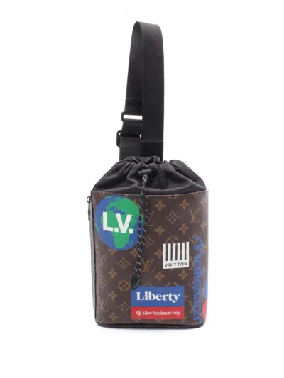 Pre-owned Louis Vuitton 2019 Monogram Chalk Sling Bag Crossbody Bag In Brown