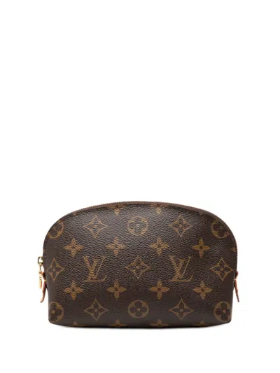 Pre-owned Louis Vuitton 2019 Monogram Cosmetic Pm Pouch In Brown
