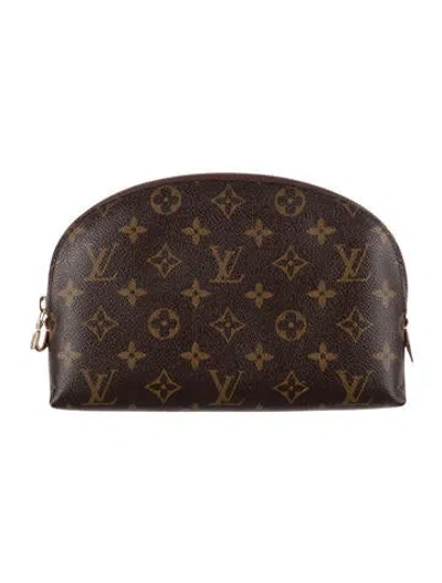 Pre-owned Louis Vuitton 2019 Monogram Cosmetic Pouch Gm In Brown