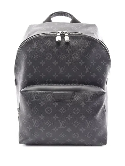 Pre-owned Louis Vuitton 2019 Monogram Eclipse Apollo Backpack In Black