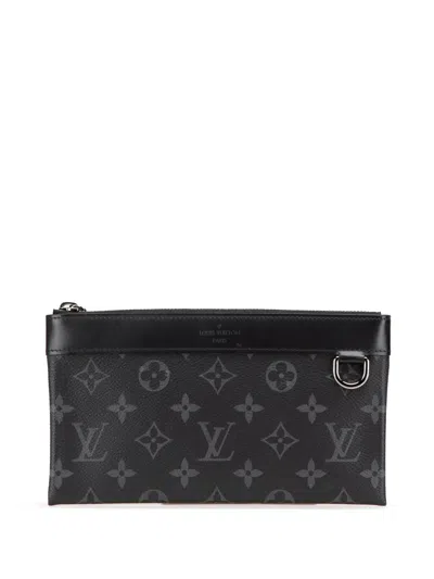 Pre-owned Louis Vuitton 2019 Monogram Eclipse Discovery Pochette Pm Pouch