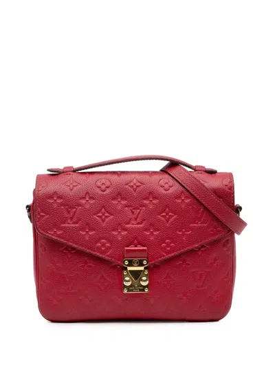 Pre-owned Louis Vuitton 2019 Monogram Empreinte Pochette Metis Satchel