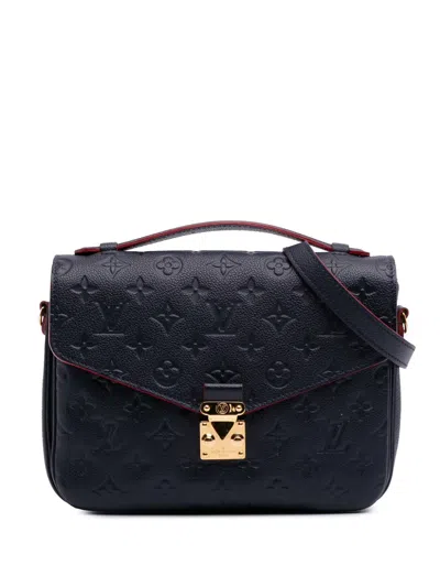 Pre-owned Louis Vuitton 2019 Monogram Empreinte Pochette Metis Satchel