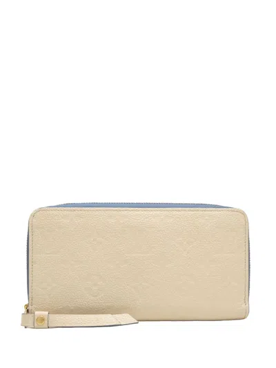 Pre-owned Louis Vuitton 2019 Monogram Empreinte Zippy Wallet Long Wallets In Neutral
