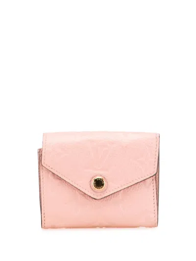 Pre-owned Louis Vuitton 2019 Monogram Empreinte Zoe Wallet Small Wallets In Pink