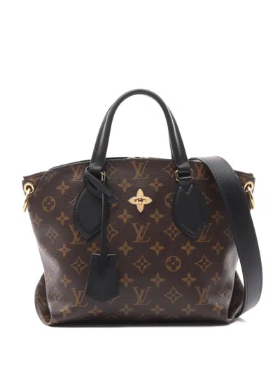 Pre-owned Louis Vuitton 2019 Monogram Flower Pm Tote Bag In Brown