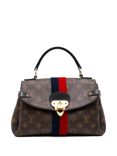 Pre-owned Louis Vuitton 2019 Monogram Georges Bb Satchel In Brown