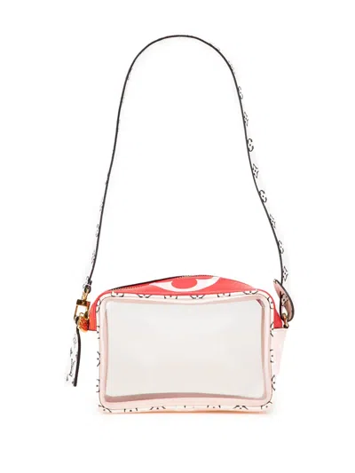 Pre-owned Louis Vuitton 2019 Monogram Giant Beach Pouch Shoulder Bag In Red