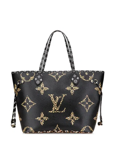 Pre-owned Louis Vuitton 2019 Monogram Giant Jungle Neverfull Mm Tote Bag