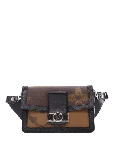 Pre-owned Louis Vuitton 2019 Monogram Giant Reverse Dauphine Belt Bag In Brown