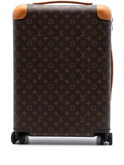 Pre-owned Louis Vuitton 2019 Monogram Horizon 50 Travel Bag In Brown