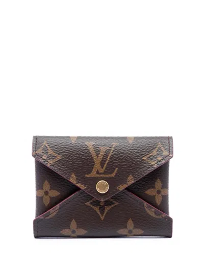 Pre-owned Louis Vuitton 2019 Monogram Kirigami Card Holder In Brown