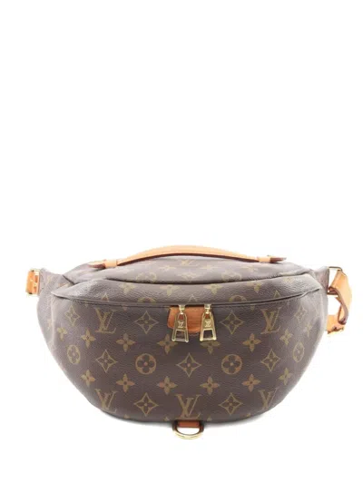 Pre-owned Louis Vuitton 2019 Monogram Leather Belt Bag In Brown