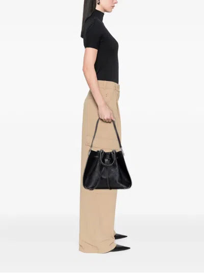 Pre-owned Louis Vuitton 2019 Monogram Mahina Girolata Satchel In Black