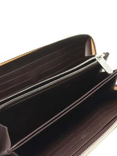 Pre-owned Louis Vuitton 2019 Monogram Mahina Zippy Wallet Long Wallets In Brown