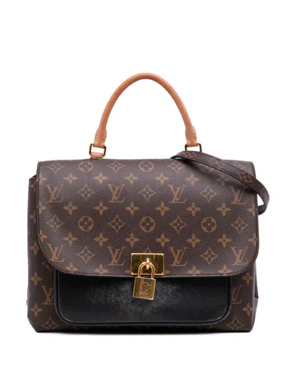 Pre-owned Louis Vuitton 2019 Monogram Marignan Satchel In Black