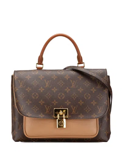 Pre-owned Louis Vuitton 2019 Monogram Marignan Satchel In Brown