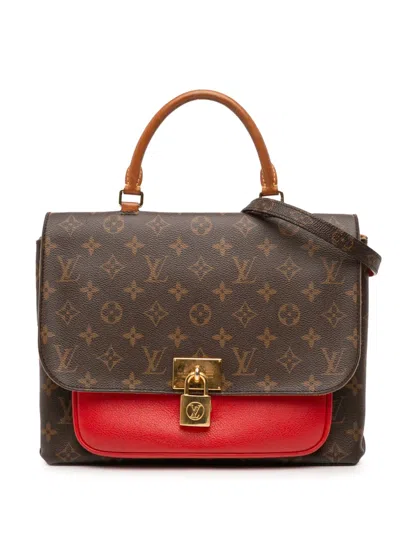 Pre-owned Louis Vuitton 2019 Monogram Marignan Satchel In Brown