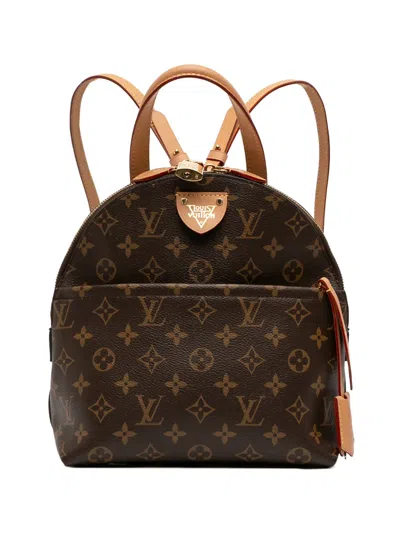 Pre-owned Louis Vuitton 2019 Monogram Moon Backpack In Brown