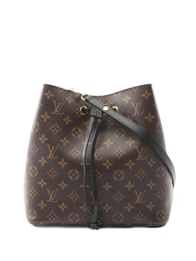 Pre-owned Louis Vuitton 2019 Monogram Neo Noe Shoulder Bag In Brown