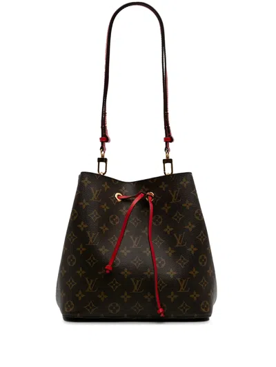 Pre-owned Louis Vuitton 2019 Monogram Neonoe Mm Bucket Bag