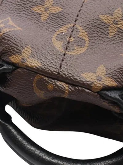 Pre-owned Louis Vuitton 2019 Monogram Palm Springs Pm Backpack In Brown