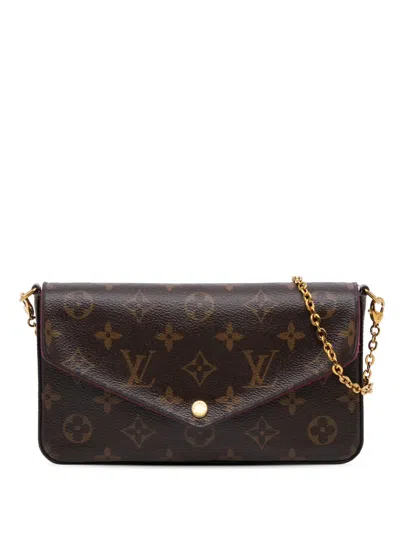 Pre-owned Louis Vuitton 2019 Monogram Pochette Felicie Crossbody Bag