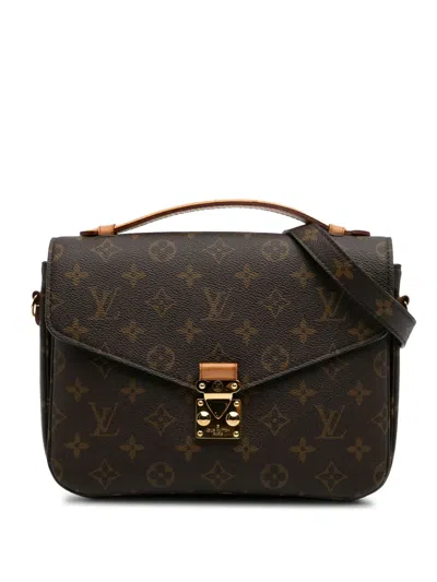 Pre-owned Louis Vuitton 2019 Monogram Pochette Metis Satchel
