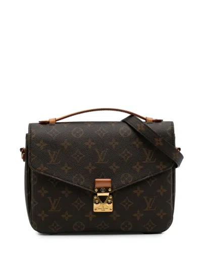 Pre-owned Louis Vuitton 2019 Monogram Pochette Metis Satchel