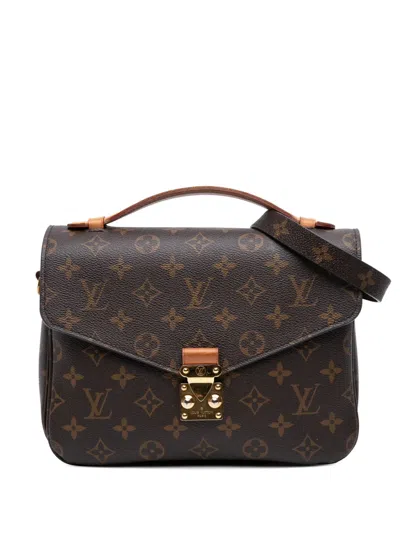 Pre-owned Louis Vuitton 2019 Monogram Pochette Metis Satchel