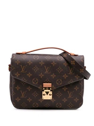 Pre-owned Louis Vuitton 2019 Monogram Pochette Metis Satchel