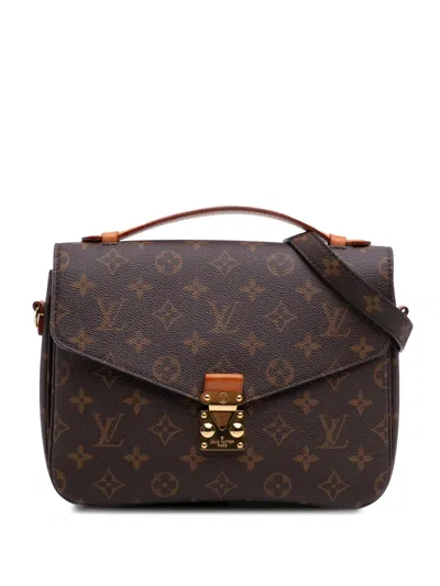 Pre-owned Louis Vuitton 2019 Monogram Pochette Metis Satchel