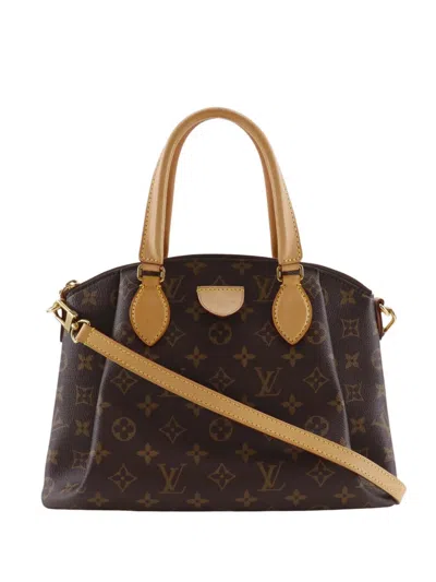 Pre-owned Louis Vuitton 2019 Monogram Rivoli Pm Satchel In Brown